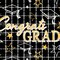 6 Pack Bulk Congrats Grad Metallic Graduation Party Square Curtain